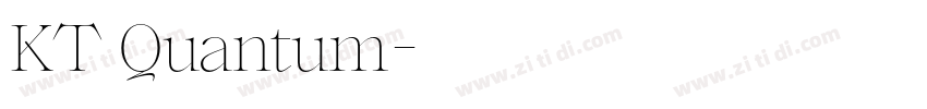 KT Quantum字体转换
